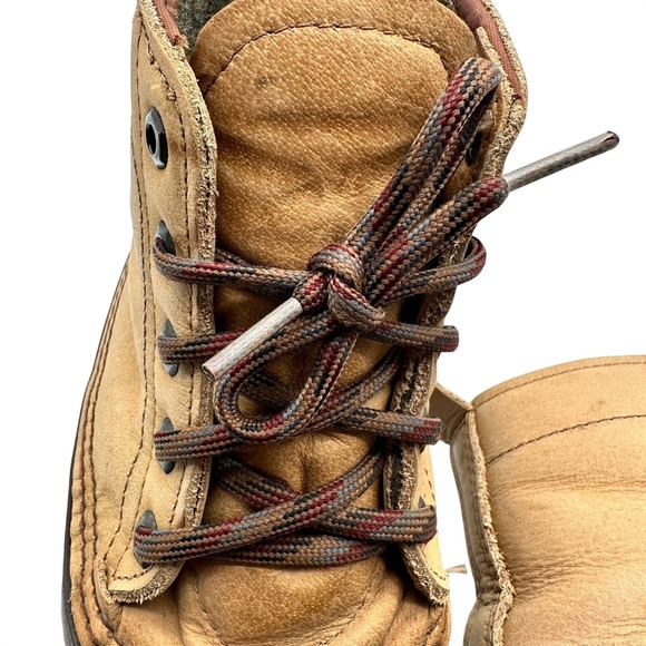 Vintage Sorel Kaufman Canada Mens Tan Brown Leather Rubber Duck Boots 11 main image 8